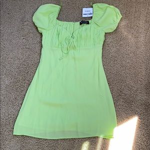 Kittenish Neon green dress NWT